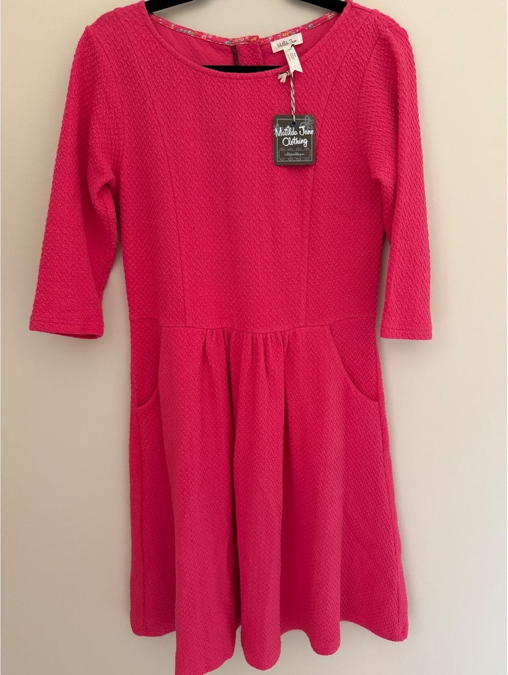 M 95 Cotton, Matilda Jane NWT dress w/ pockets, fit & flair